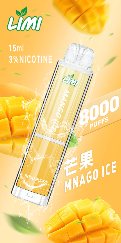 LIMI 發光拋棄式8000口 LIMI一次性電子煙 — 點亮生活中的每一刻 壹灣現貨