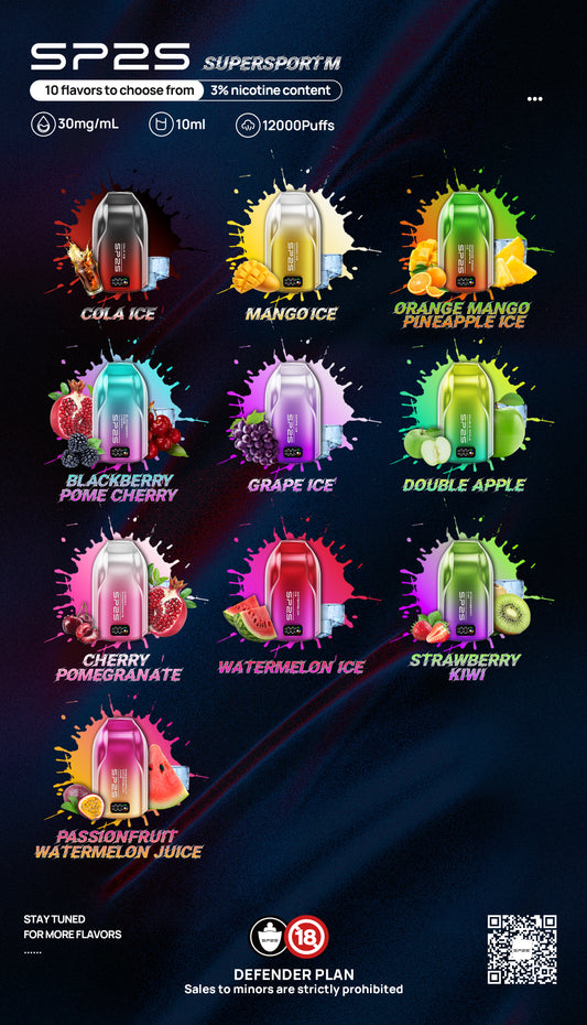 澳洲 Sp2s 9000口拋棄式/一次性電子煙