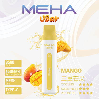 新品上市-MEHA魅嗨8500口拋棄式/一次性電子煙