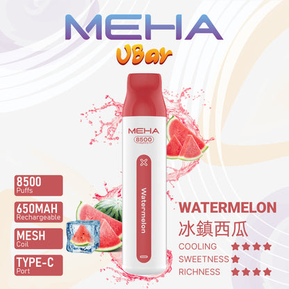 新品上市-MEHA魅嗨8500口拋棄式/一次性電子煙