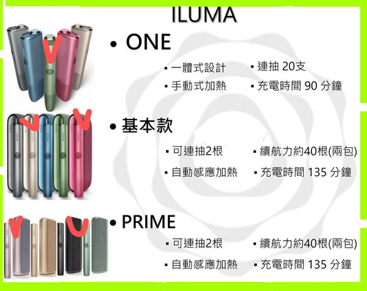 ILUMA加熱煙主機 /onei主機(小)稀有色/LUMA i主機(中)稀有色/ILUMA PRIMEi(大)稀有色-台灣現貨