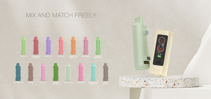 限時活動-(買5顆彈送1隻主機 隨機顏色) VEVIX 泰坦15000口棉芯換彈拋棄式煙彈 泰坦耐抽王